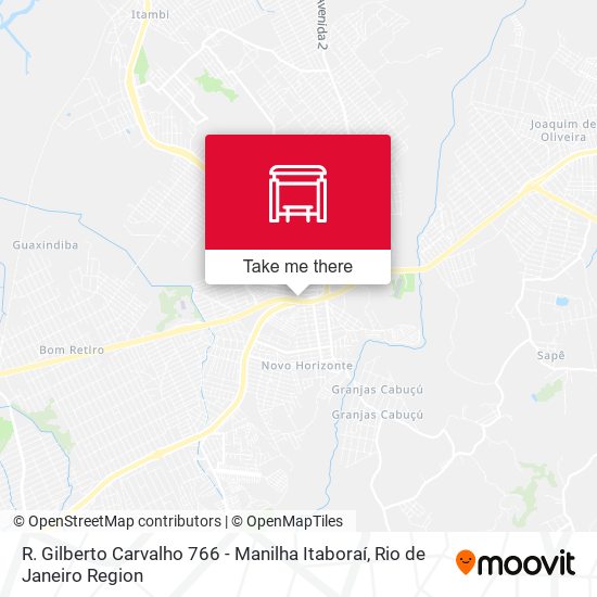 Mapa R. Gilberto Carvalho 766 - Manilha Itaboraí