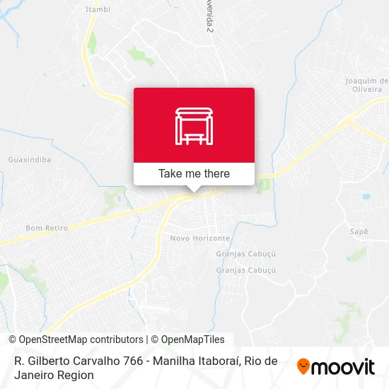 R. Gilberto Carvalho 766 - Manilha Itaboraí map