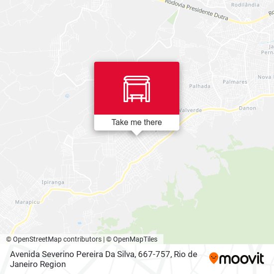 Mapa Avenida Severino Pereira Da Silva, 667-757