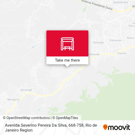 Avenida Severino Pereira Da Silva, 668-758 map