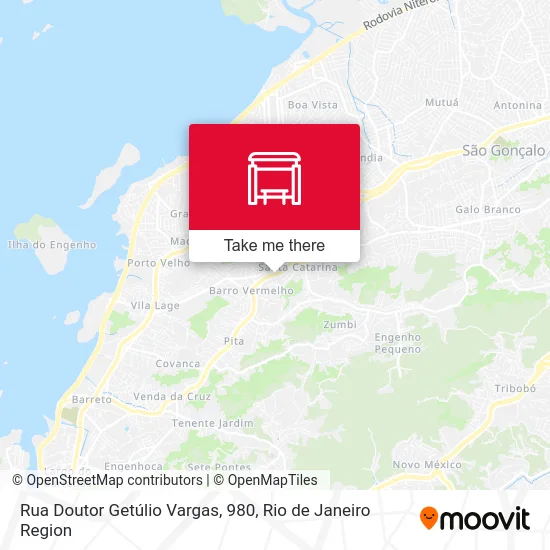 Rua Doutor Getúlio Vargas, 980 map