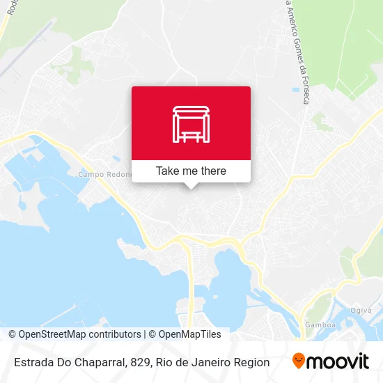 Estrada Do Chaparral, 829 map