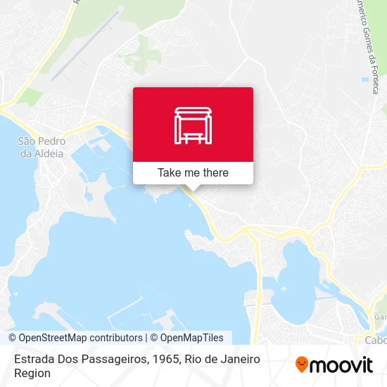 Estrada Dos Passageiros, 1965 map