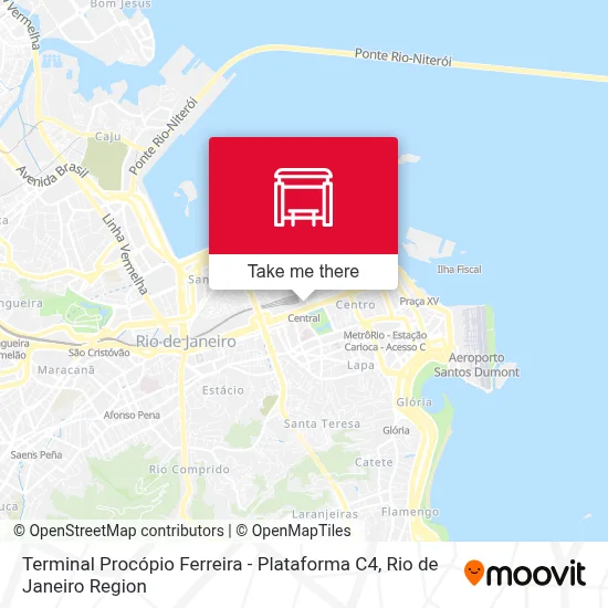 Terminal Procópio Ferreira - Plataforma C4 map