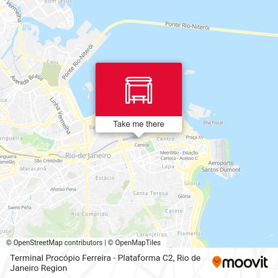 Terminal Procópio Ferreira - Plataforma C2 map