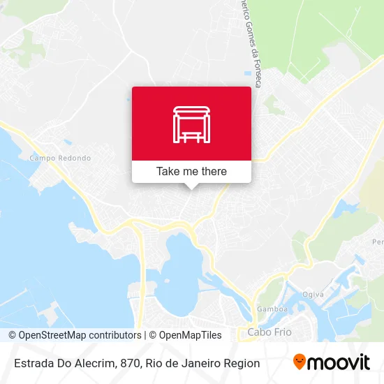 Estrada Do Alecrim, 870 map