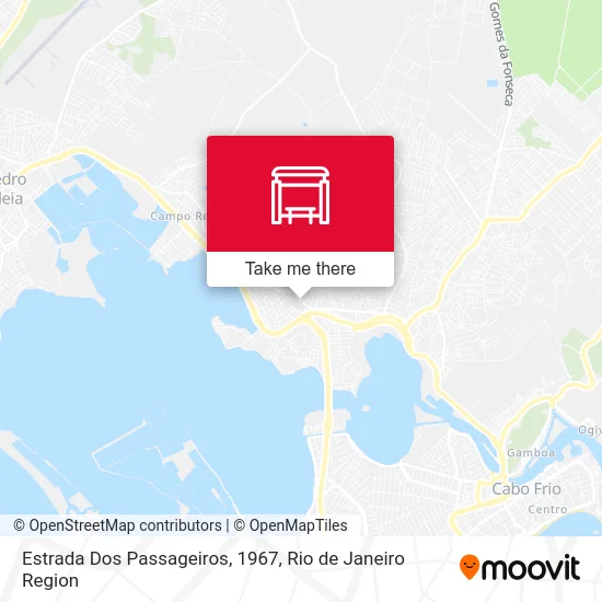 Estrada Dos Passageiros, 1967 map
