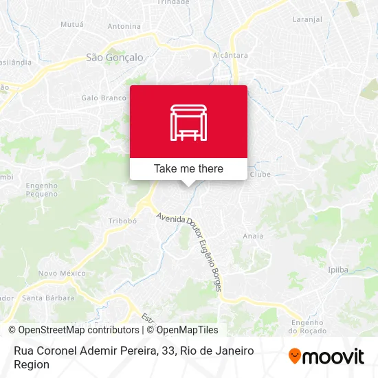 Rua Coronel Ademir Pereira, 33 map