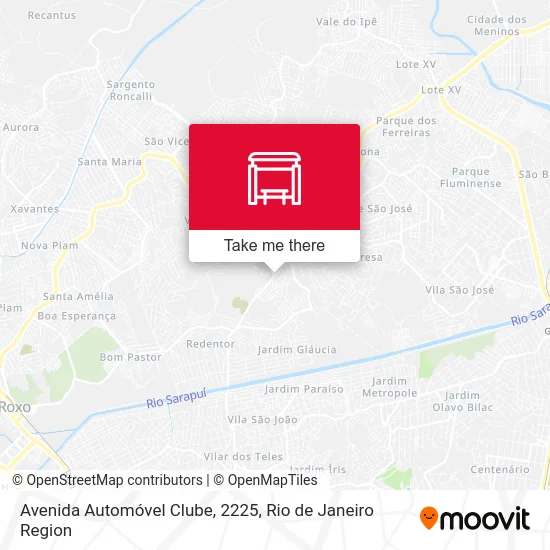Avenida Automóvel Clube, 2225 map
