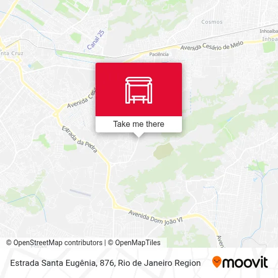 Estrada Santa Eugênia, 876 map