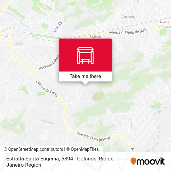 Estrada Santa Eugênia, 5894 | Colonos map