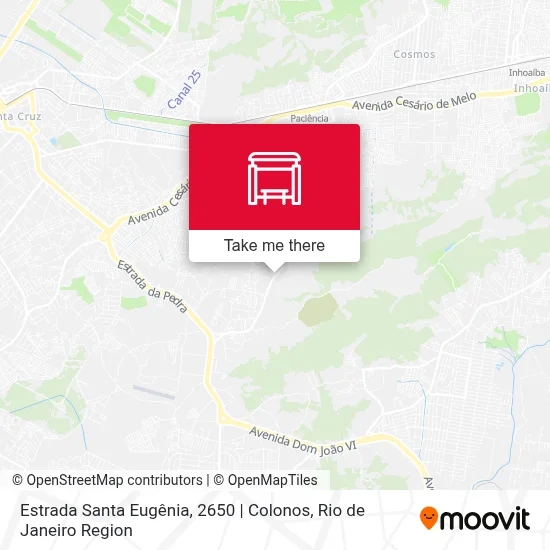 Estrada Santa Eugênia, 2650 | Colonos map
