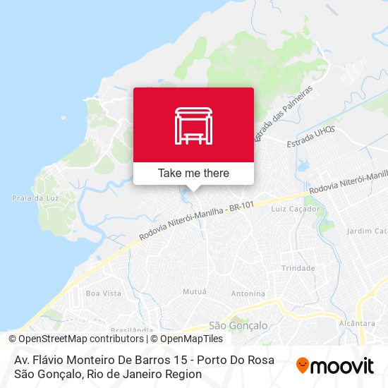 Av. Flávio Monteiro De Barros 15 - Porto Do Rosa São Gonçalo map