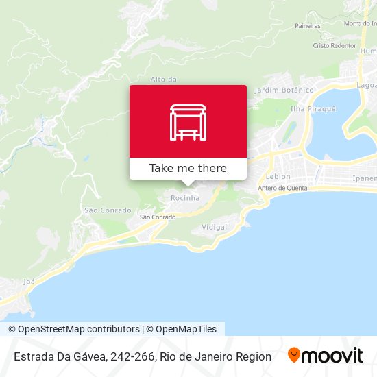 Mapa Estrada Da Gávea, 242-266