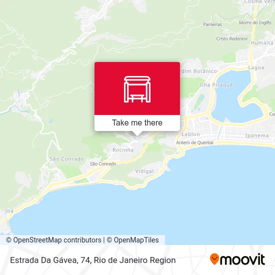 Estrada Da Gávea, 74 map