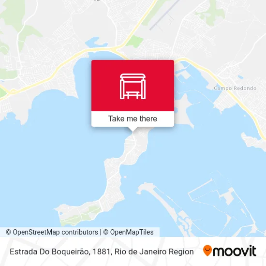 Estrada Do Boqueirão, 1881 map