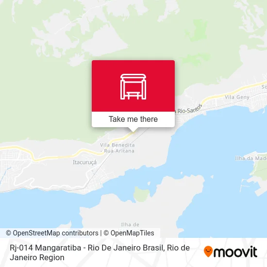 Rj-014 Mangaratiba - Rio De Janeiro Brasil map