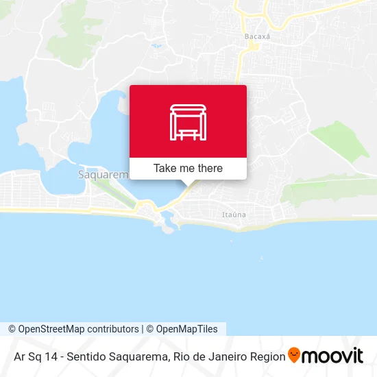 Ar Sq 14 - Sentido Saquarema map