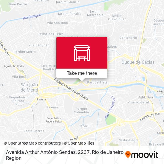 Mapa Avenida Arthur Antônio Sendas, 2237