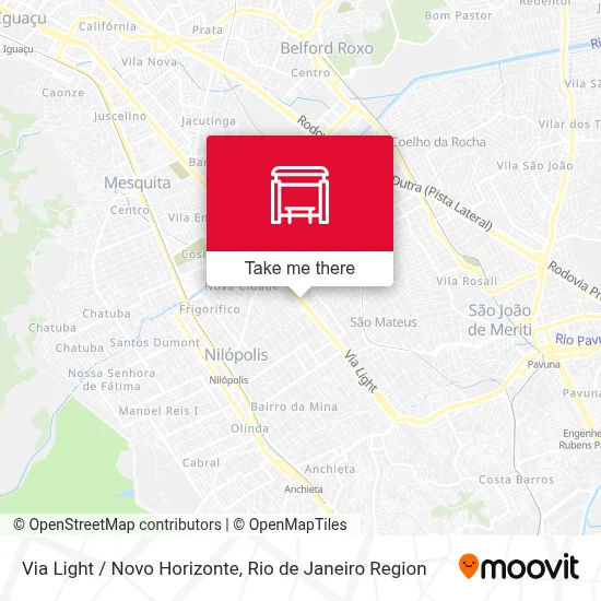 Via Light / Novo Horizonte map