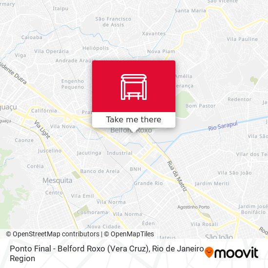 Ponto Final - Belford Roxo (Vera Cruz) map