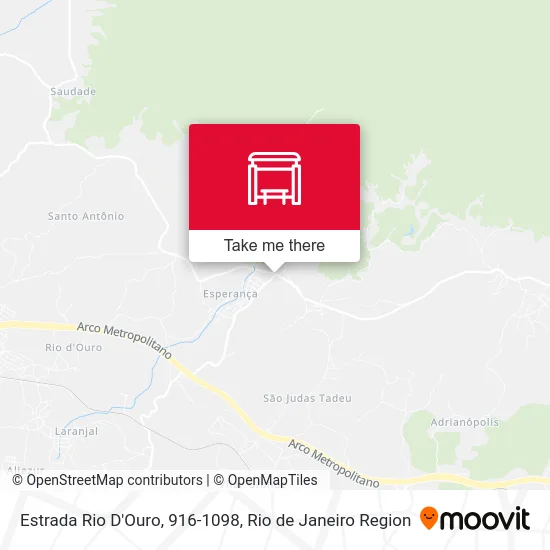 Estrada Rio D'Ouro, 916-1098 map