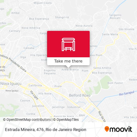 Estrada Mineira, 476 map