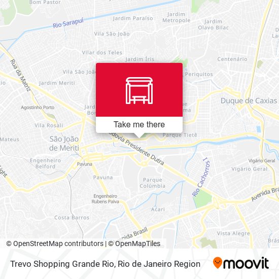 Trevo Shopping Grande Rio map