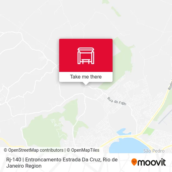Rj-140 | Entroncamento Estrada Da Cruz map