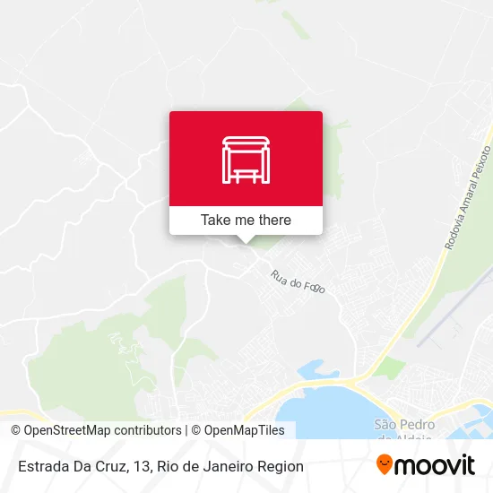 Estrada Da Cruz, 13 map