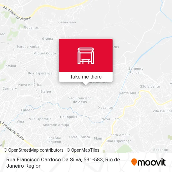 Rua Francisco Cardoso Da Silva, 531-583 map