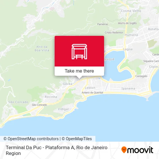 Terminal Da Puc - Plataforma A map