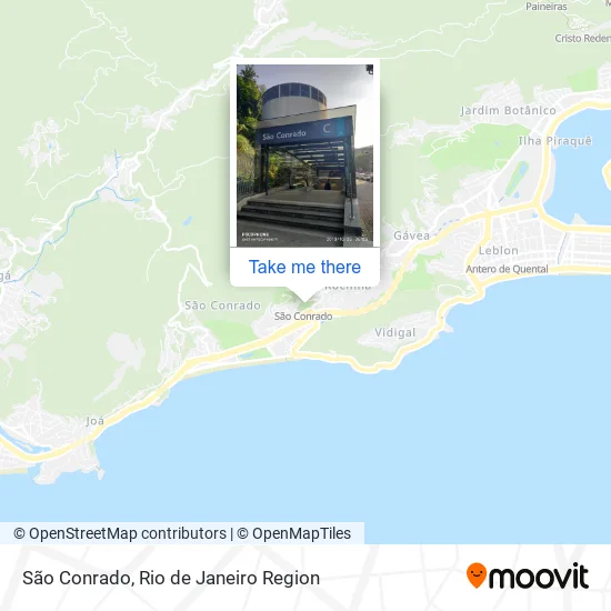 São Conrado map