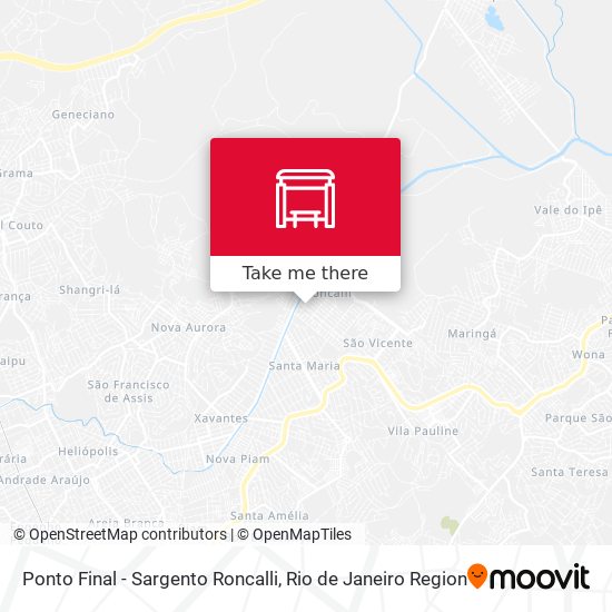 Ponto Final - Sargento Roncalli map