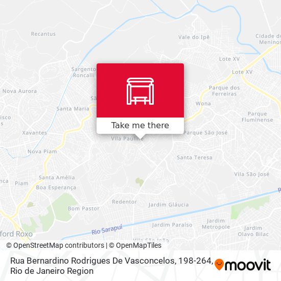 Rua Bernardino Rodrigues De Vasconcelos, 198-264 map