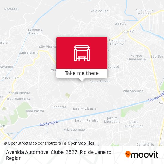 Avenida Automóvel Clube, 2527 map