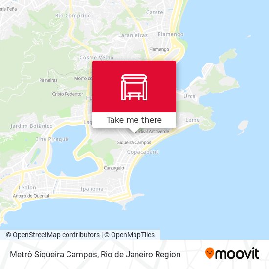 Mapa Metrô Siqueira Campos