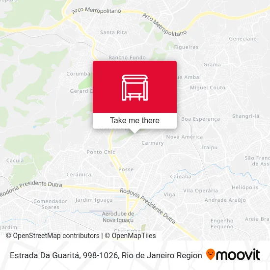 Estrada Da Guaritá, 998-1026 map