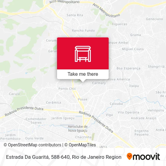 Estrada Da Guaritá, 588-640 map