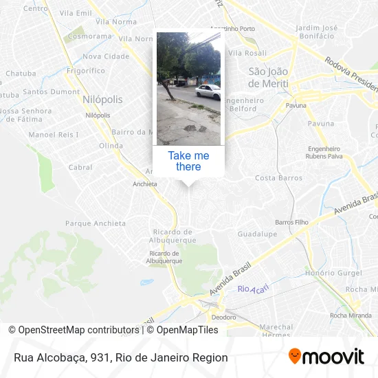 Rua Alcobaça, 931 map