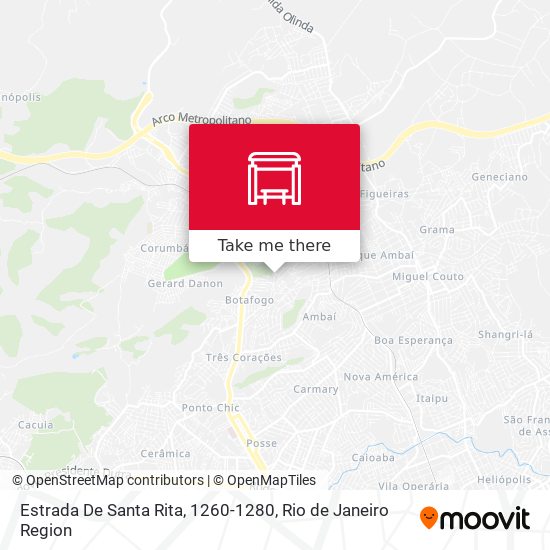 Estrada De Santa Rita, 1260-1280 map