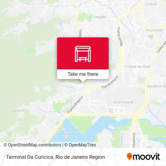 Terminal Da Curicica map