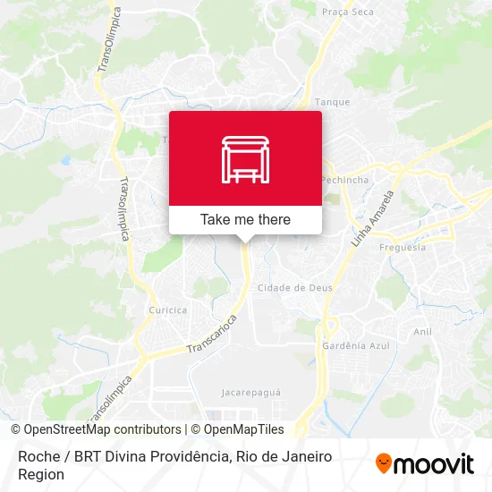 Roche / BRT Divina Providência map