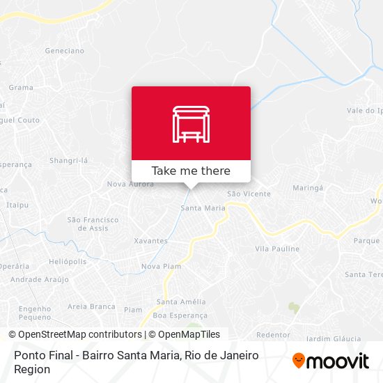 Ponto Final - Bairro Santa Maria map