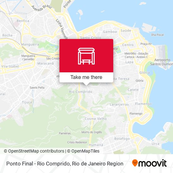 Ponto Final - Rio Comprido map