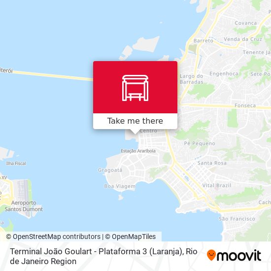 Terminal João Goulart - Plataforma 3 (Laranja) map