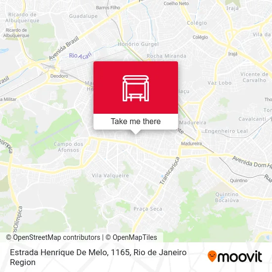 Estrada Henrique De Melo, 1165 map