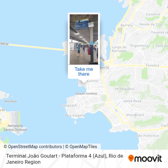 Terminal João Goulart - Plataforma 4 (Azul) map