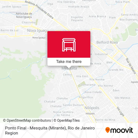 Ponto Final - Mesquita (Mirante) map