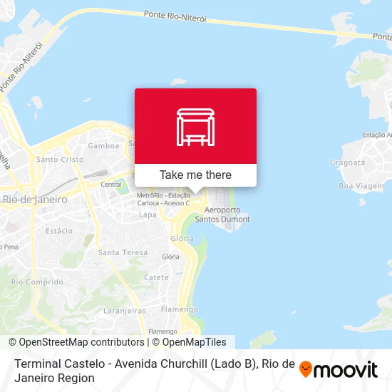 Terminal Castelo - Avenida Churchill (Lado B) map
